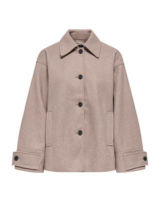 OnLadina Life Short Jakke - Walnut/Melange 